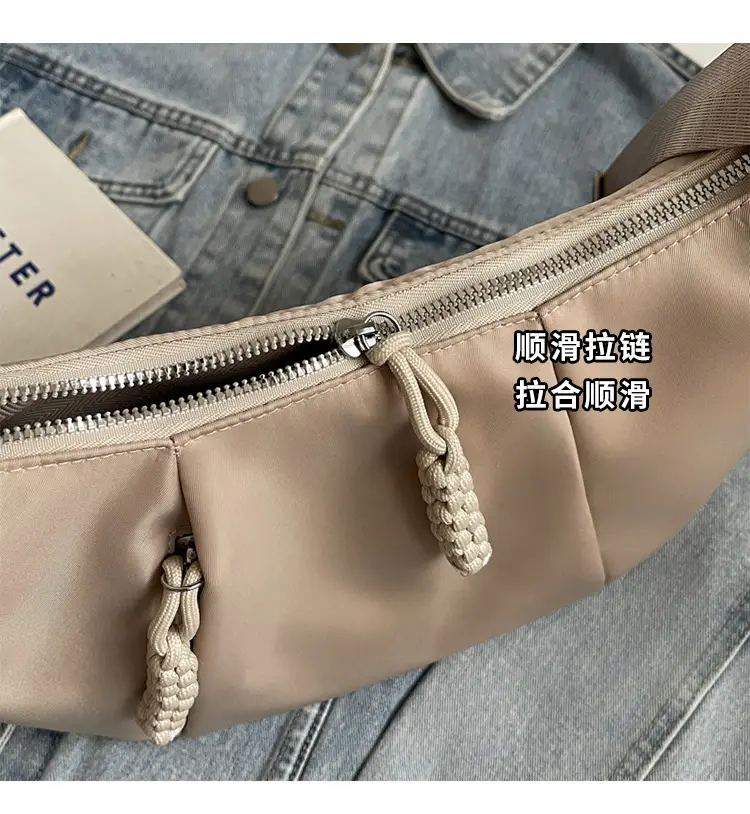 Women's Creamy White Shoulder Bag with Crossbody Strap — feature 6