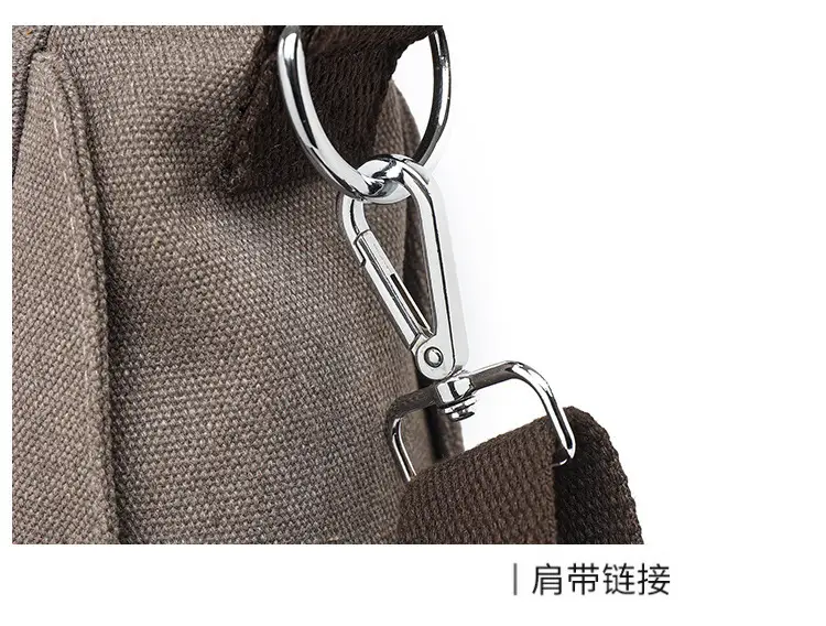 Gray Canvas Crossbody Bag for Women Travel Commute — feature 49