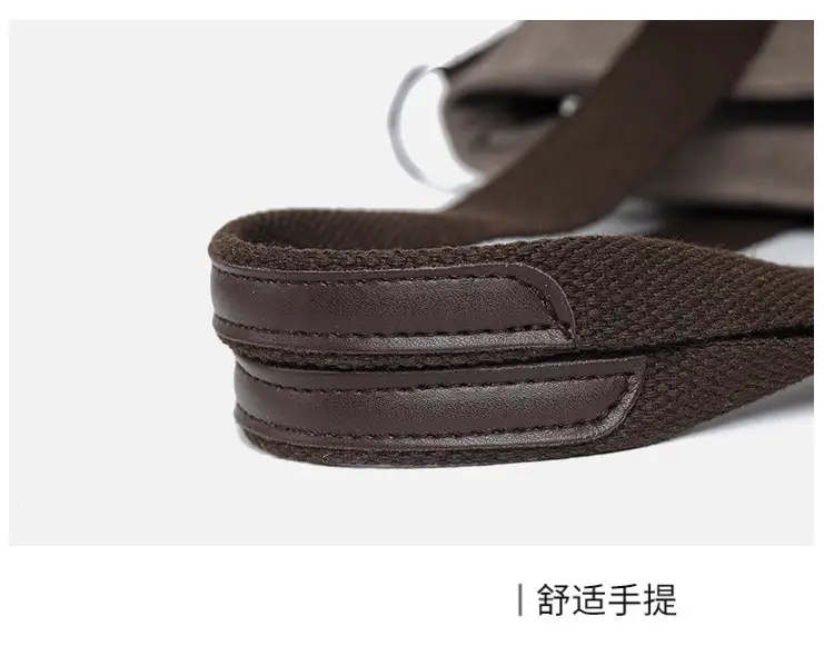 Gray Canvas Crossbody Bag for Women Travel Commute — feature 50