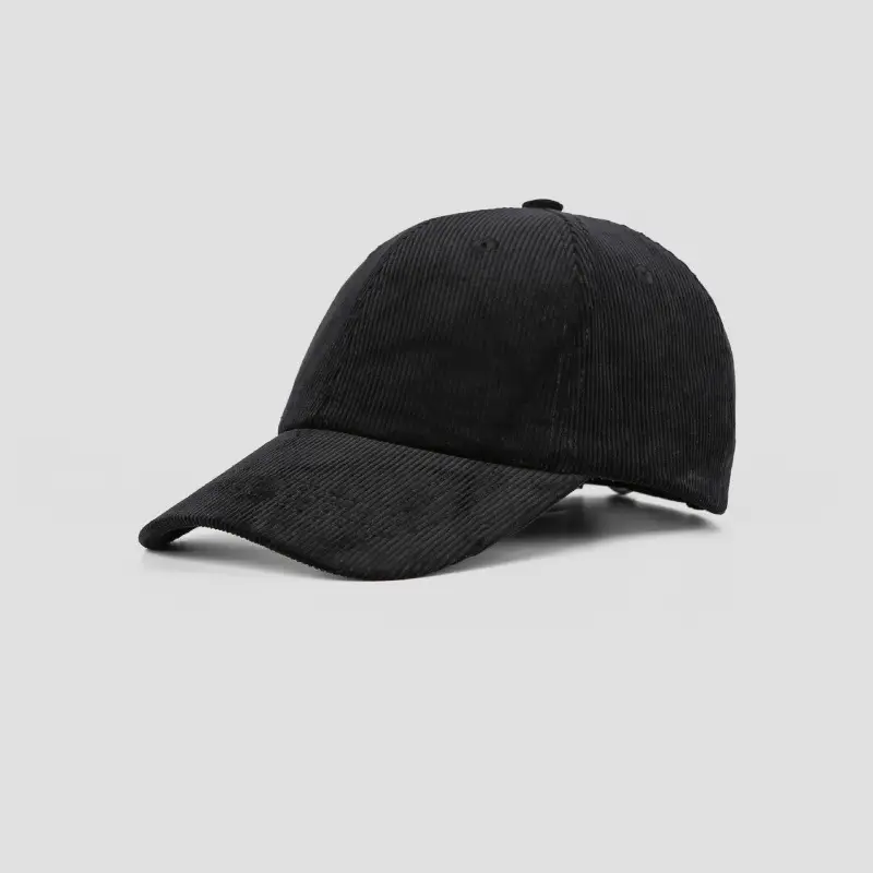 Black Baseball Cap with Logo & Sunshade - Image 5