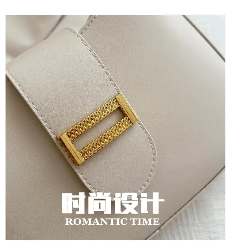Black Women's Shoulder Crossbody Bag with Gold Clasp — feature 3