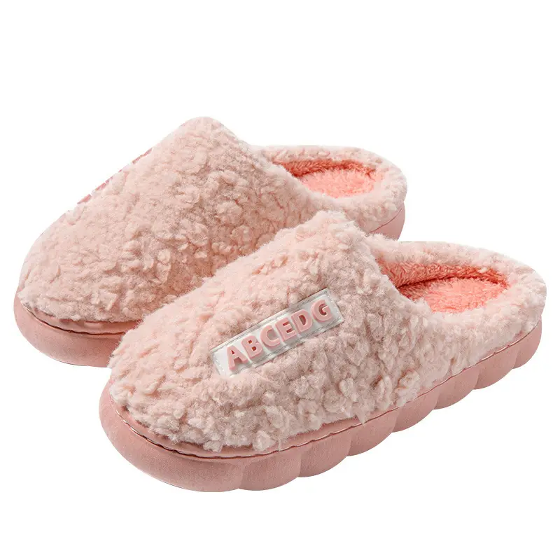 Women's Cotton Warm Slippers Brown Blue - Image 10