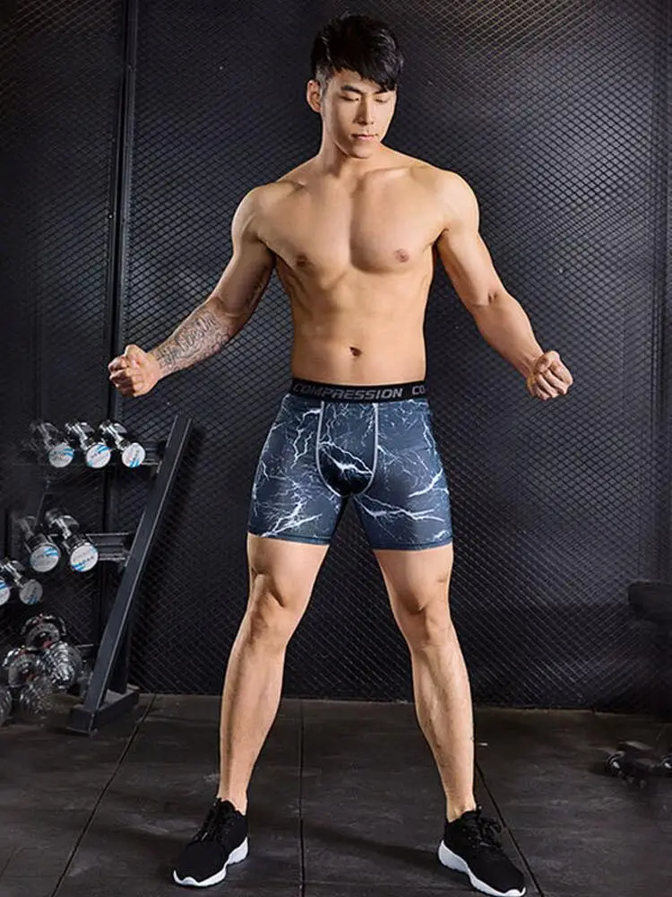 Camouflage Tight Shorts Quick-drying Sports Tights Training Athletics Running Fitness Five-point Pants Dropshipping Cross — feature 18