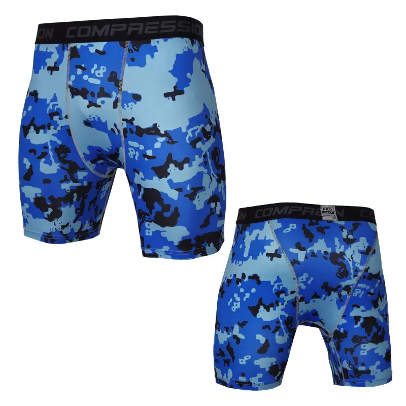 Camouflage Tight Shorts Quick-drying Sports Tights Training Athletics Running Fitness Five-point Pants Dropshipping Cross — feature 22