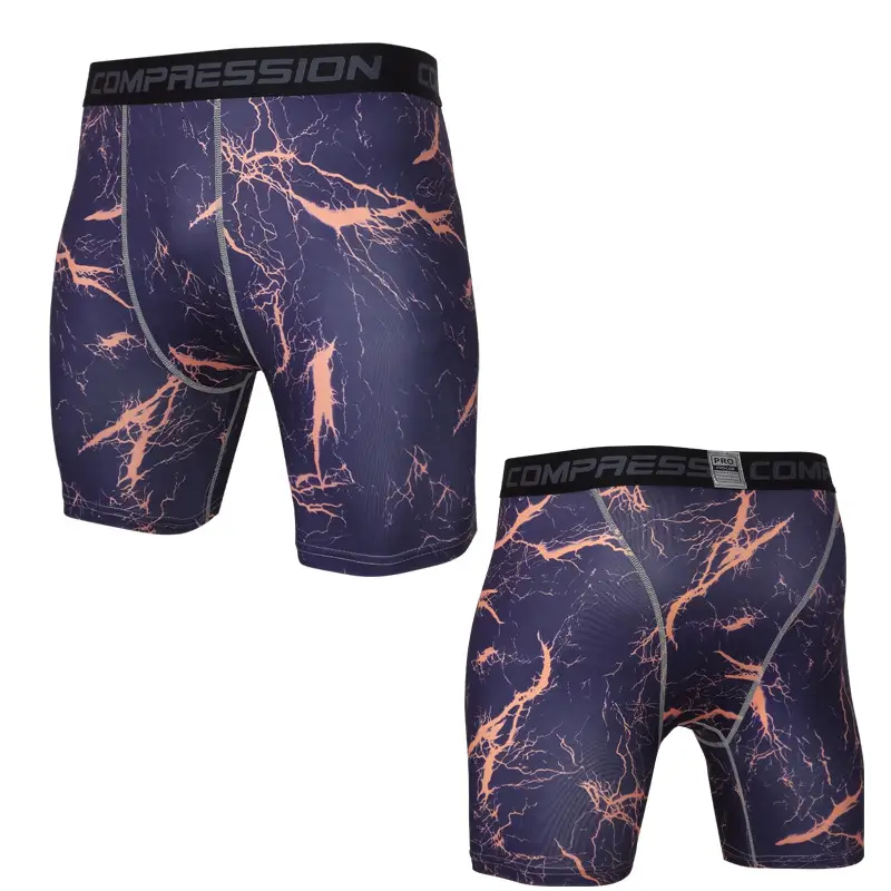 Camouflage Tight Shorts Quick-drying Sports Tights Training Athletics Running Fitness Five-point Pants Dropshipping Cross — feature 26