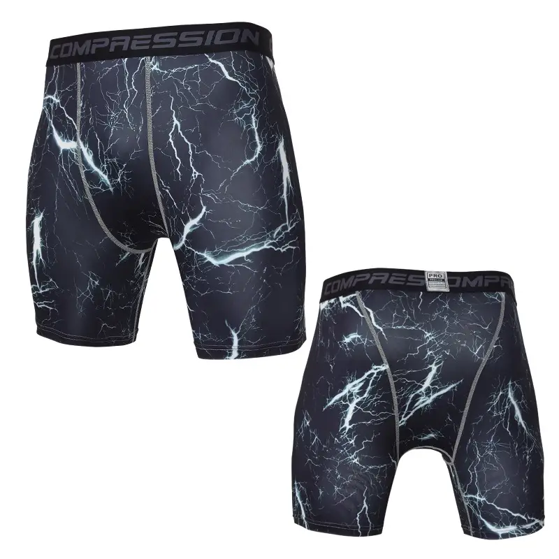 Camouflage Tight Shorts Quick-drying Sports Tights Training Athletics Running Fitness Five-point Pants Dropshipping Cross — feature 27