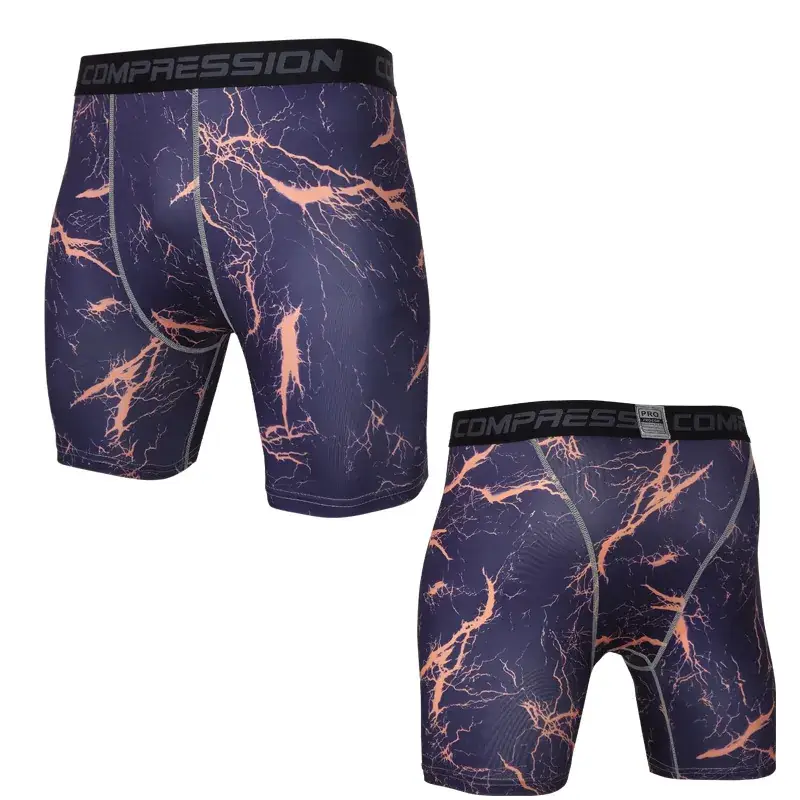 Camouflage Tight Shorts Quick-drying Sports Tights Training Athletics Running Fitness Five-point Pants Dropshipping Cross