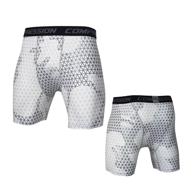 Camouflage Tight Shorts Quick-drying Sports Tights Training Athletics Running Fitness Five-point Pants Dropshipping Cross