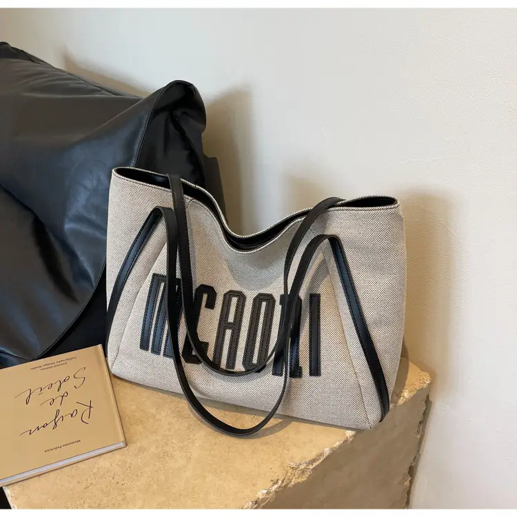 Women Large Capacity Tote Bag with "McCRAII" Print — feature 26