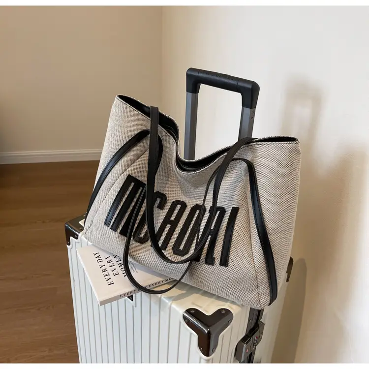 Women Large Capacity Tote Bag with "McCRAII" Print — feature 28