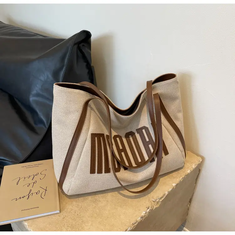 Women Large Capacity Tote Bag with "McCRAII" Print — feature 29