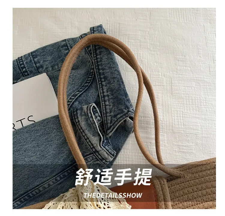 Women's Woven Silk Scarf Handbag 2024 Summer — feature 5