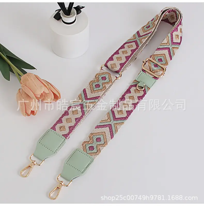 Women's Light Green Patterned Shoulder Strap with Crossbody Bag — feature 15