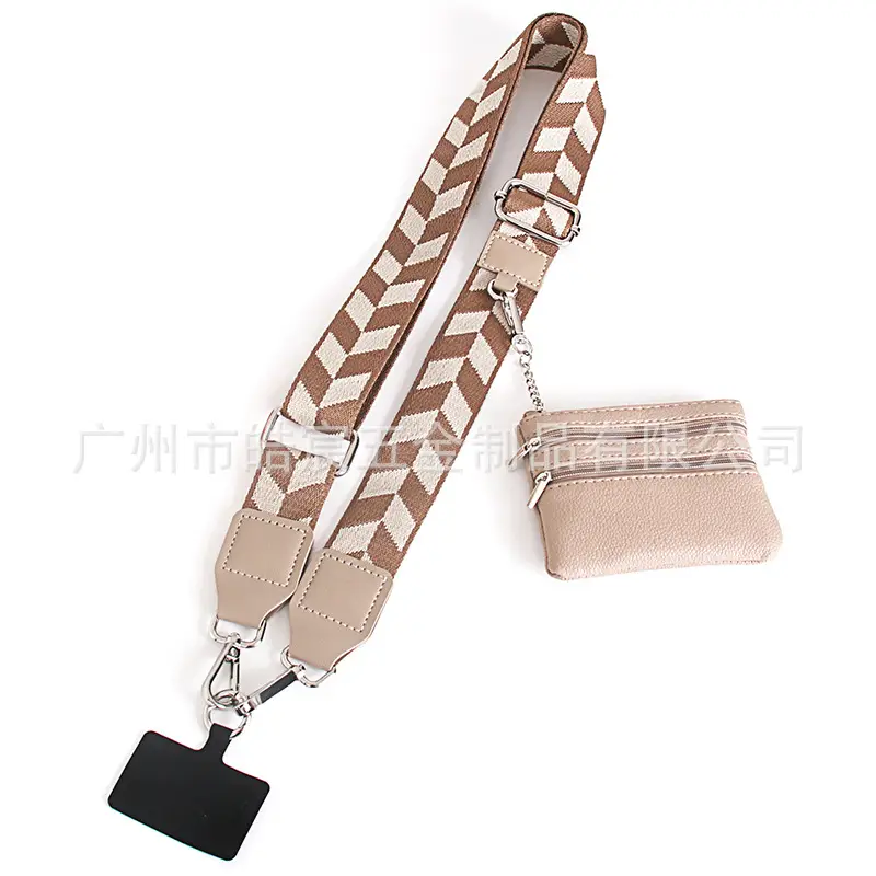 Women's Light Green Patterned Shoulder Strap with Crossbody Bag - Image 10
