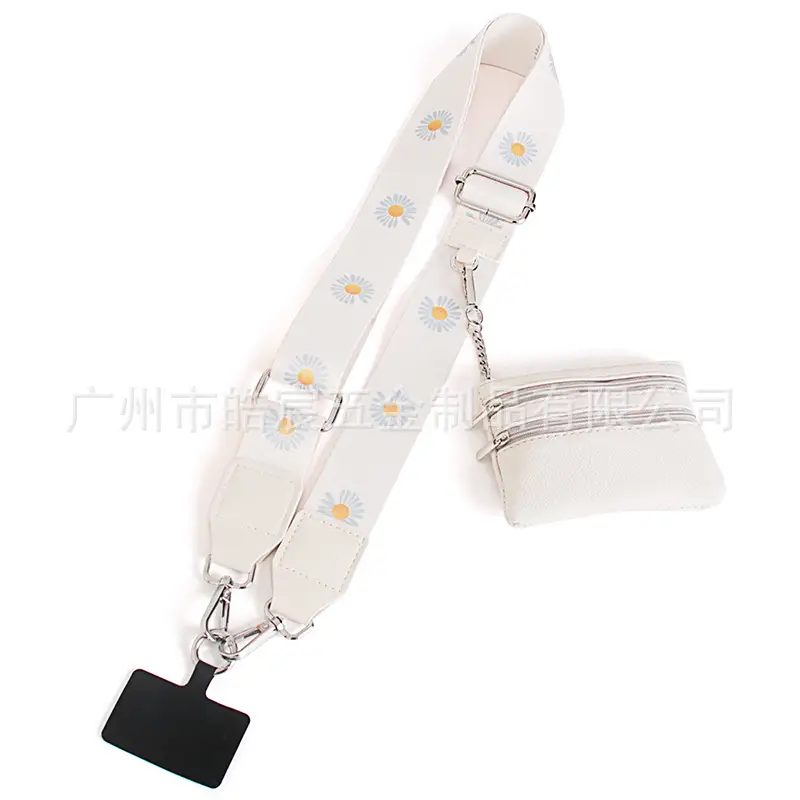 Women's Light Green Patterned Shoulder Strap with Crossbody Bag - Image 12