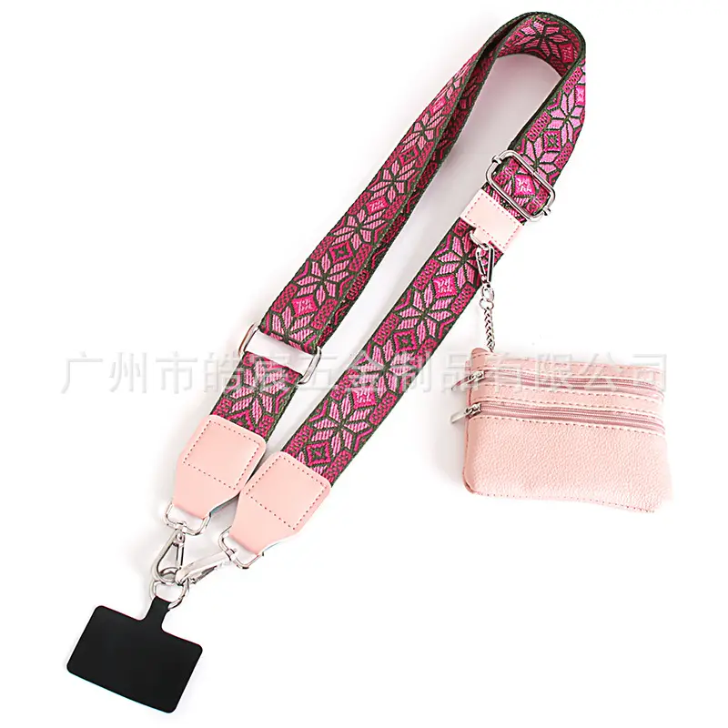Women's Light Green Patterned Shoulder Strap with Crossbody Bag - Image 15