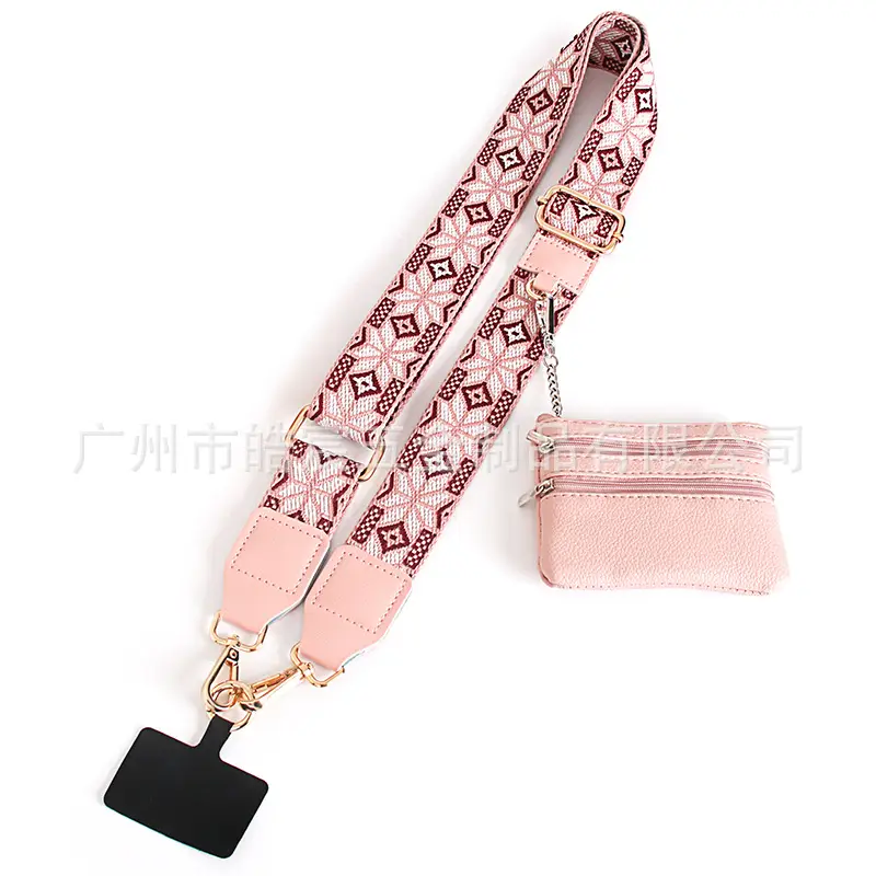 Women's Light Green Patterned Shoulder Strap with Crossbody Bag - Image 16