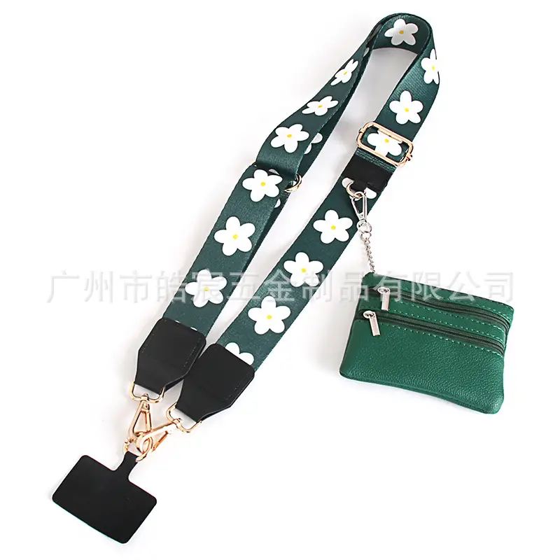 Women's Light Green Patterned Shoulder Strap with Crossbody Bag - Image 18