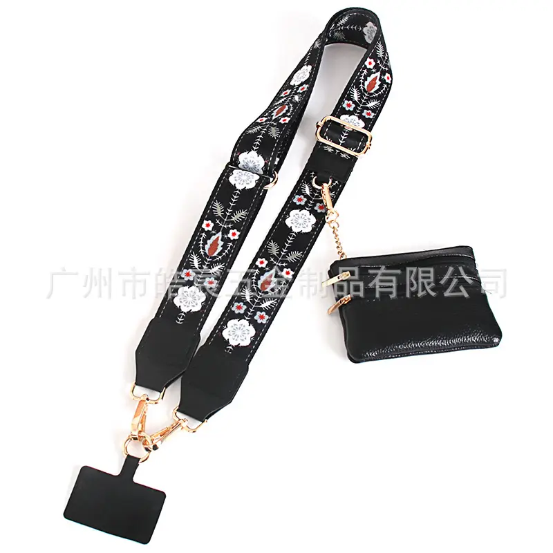 Women's Light Green Patterned Shoulder Strap with Crossbody Bag - Image 6