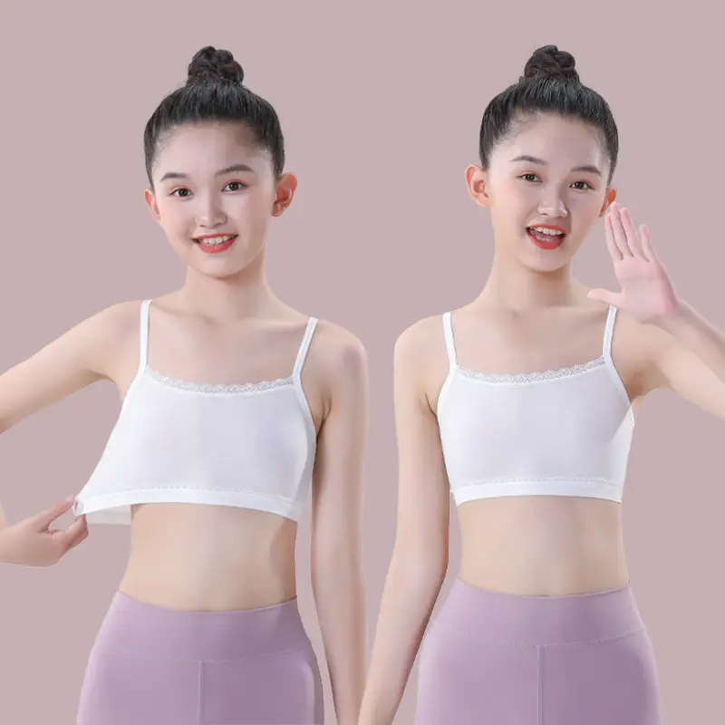 Girls Intimates Vest Development Period 7 Years Old 13 Kidsren First Stage Primary School Students Junior High School Girls Bra Summer Thin