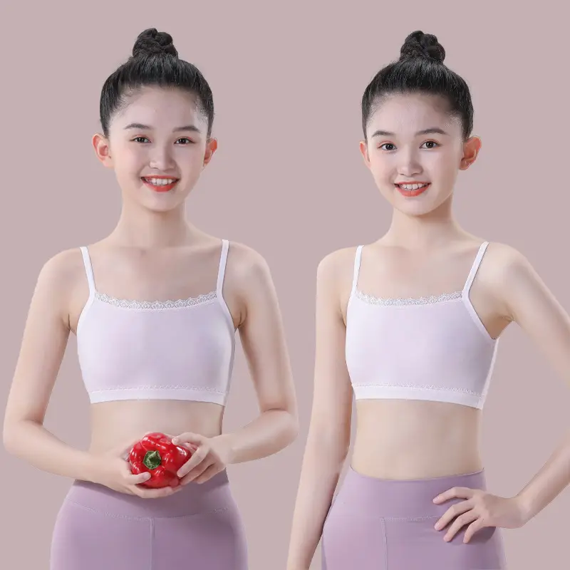 Girls Intimates Vest Development Period 7 Years Old 13 Kidsren First Stage Primary School Students Junior High School Girls Bra Summer Thin