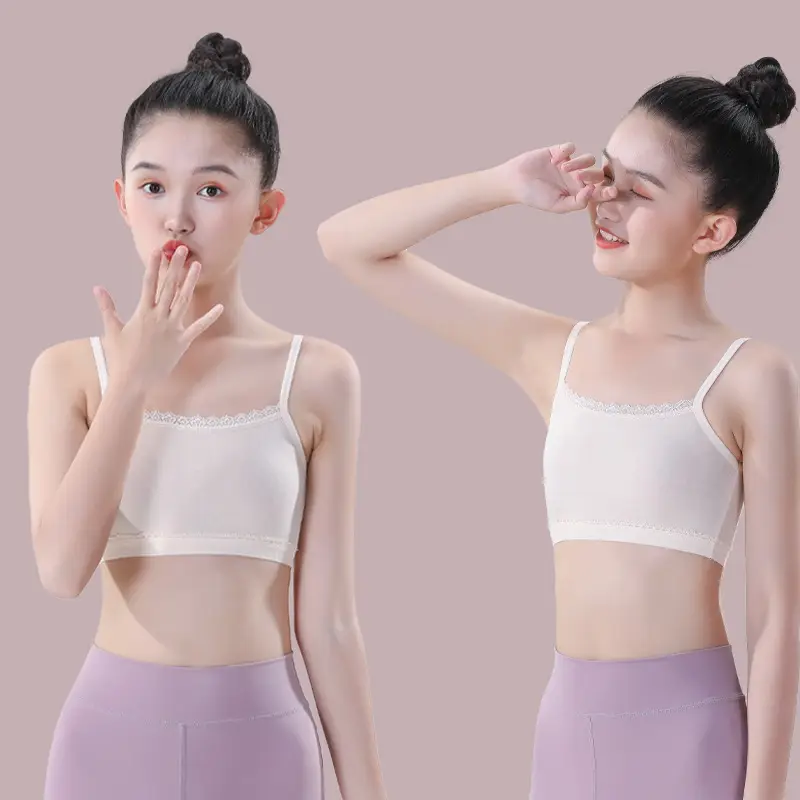 Girls Intimates Vest Development Period 7 Years Old 13 Kidsren First Stage Primary School Students Junior High School Girls Bra Summer Thin