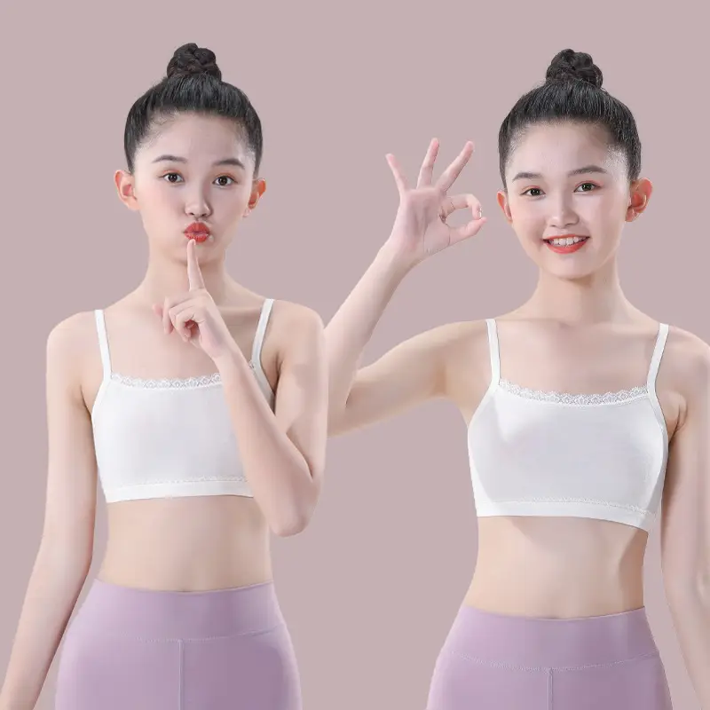 Girls Intimates Vest Development Period 7 Years Old 13 Kidsren First Stage Primary School Students Junior High School Girls Bra Summer Thin