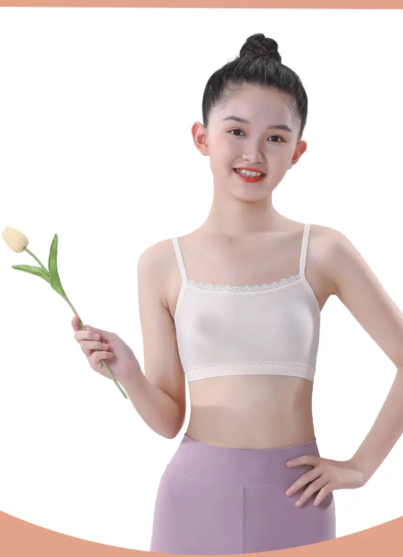 Girls Intimates Vest Development Period 7 Years Old 13 Kidsren First Stage Primary School Students Junior High School Girls Bra Summer Thin — feature 10