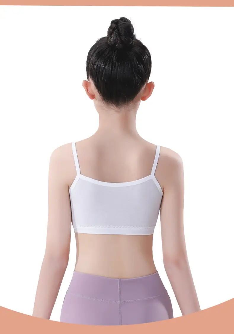 Girls Intimates Vest Development Period 7 Years Old 13 Kidsren First Stage Primary School Students Junior High School Girls Bra Summer Thin — feature 8