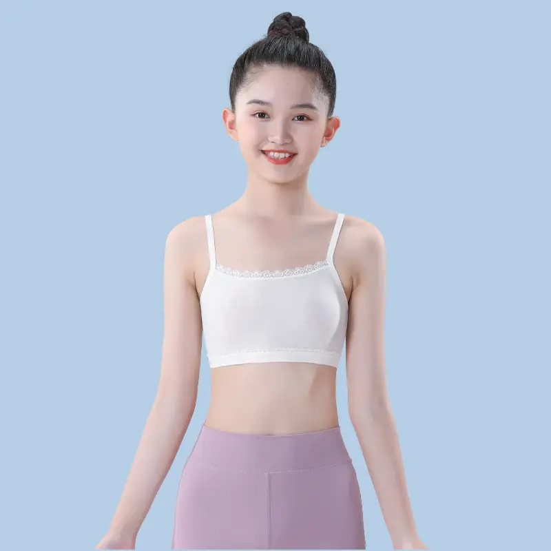 Girls Intimates Vest Development Period 7 Years Old 13 Kidsren First Stage Primary School Students Junior High School Girls Bra Summer Thin