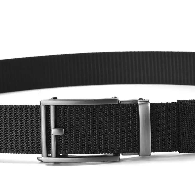 Men's Brown Nylon Belt with Automatic Buckle - Image 29