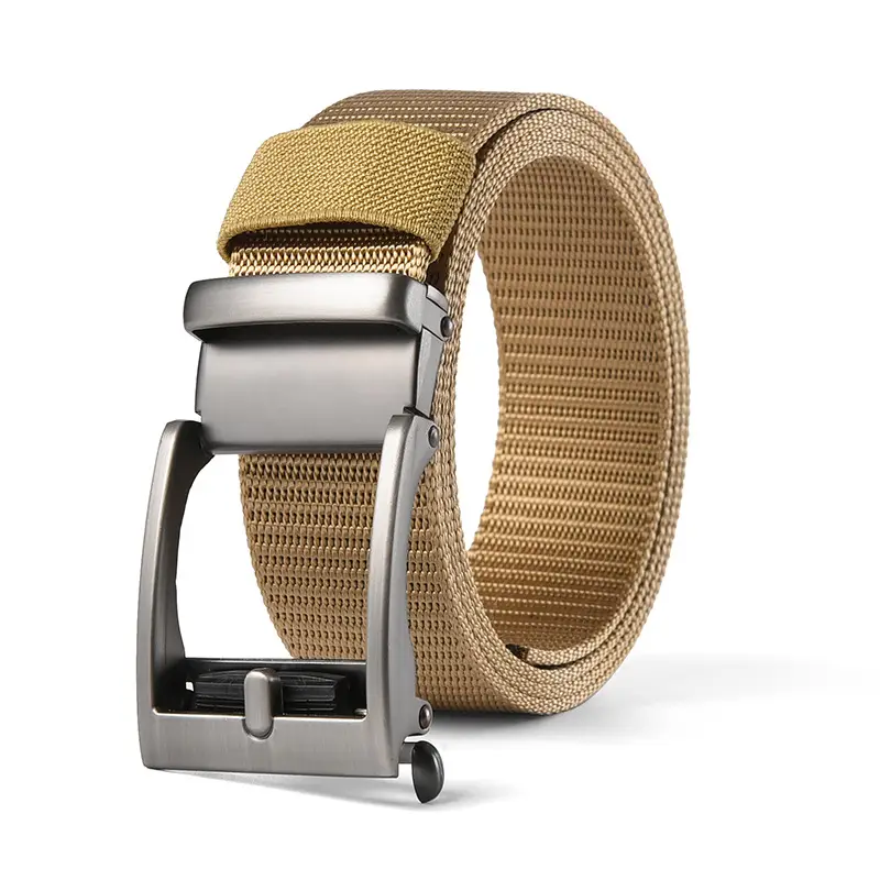 Men's Brown Nylon Belt with Automatic Buckle — feature 12