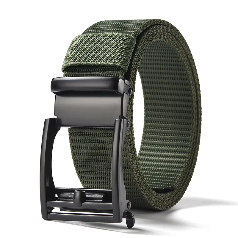 Men's Brown Nylon Belt with Automatic Buckle — feature 16