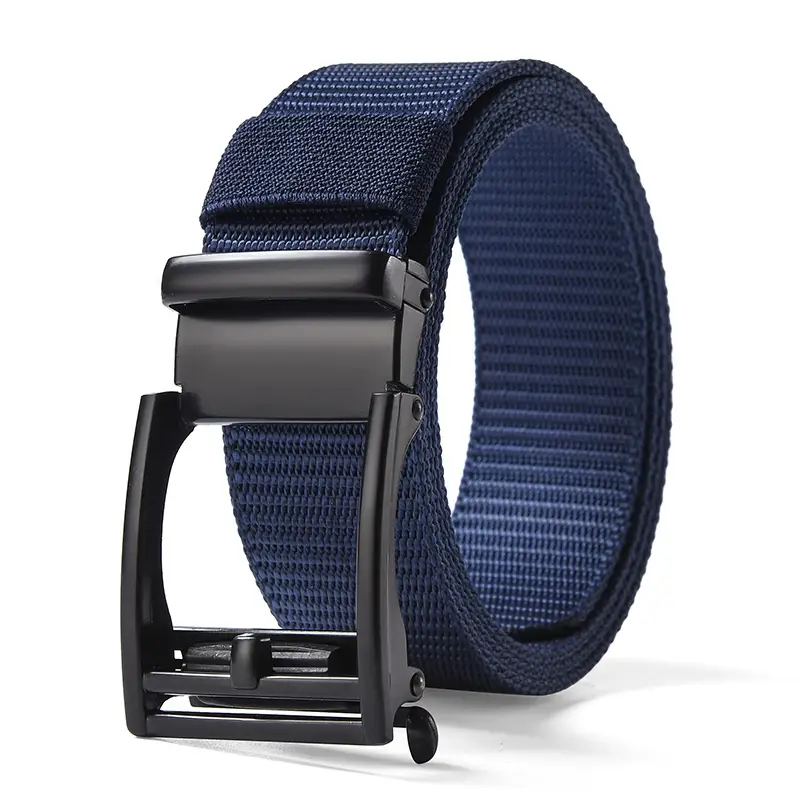 Men's Brown Nylon Belt with Automatic Buckle — feature 17
