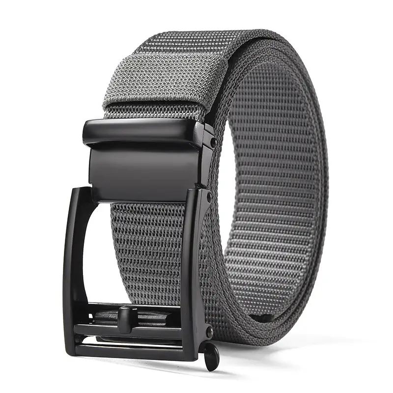 Men's Brown Nylon Belt with Automatic Buckle — feature 19