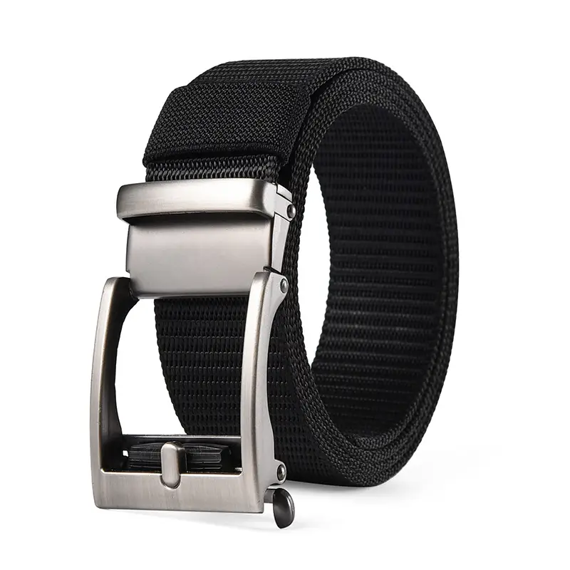 Men's Brown Nylon Belt with Automatic Buckle — feature 8