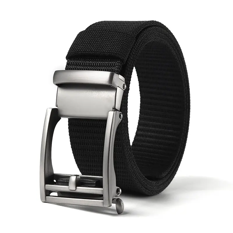 Men's Brown Nylon Belt with Automatic Buckle - Image 13