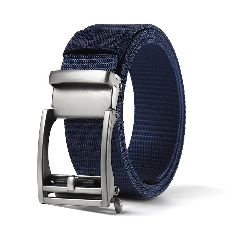Men's Brown Nylon Belt with Automatic Buckle - Image 16