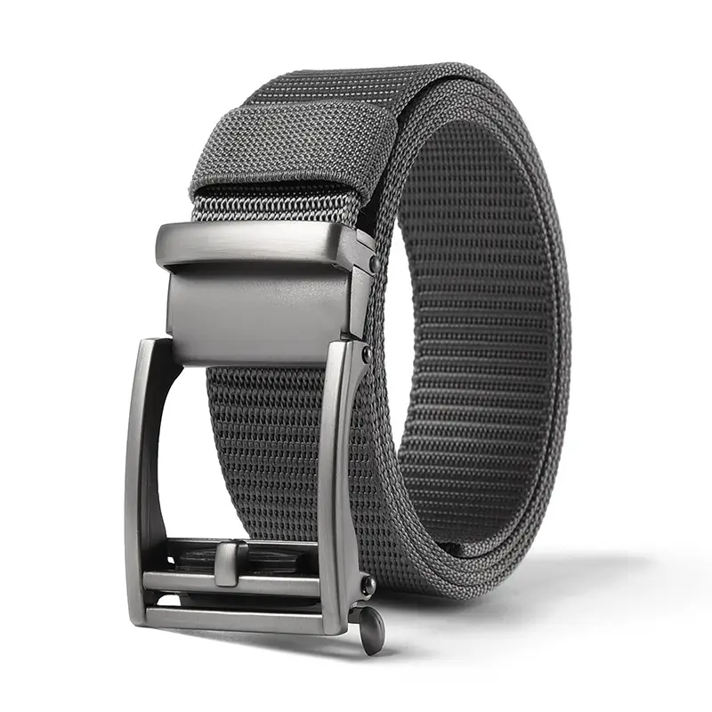 Men's Brown Nylon Belt with Automatic Buckle - Image 18