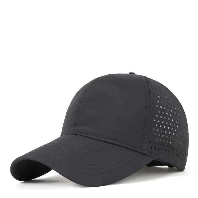 Blue Summer Baseball Cap with Perforated Design - Image 16