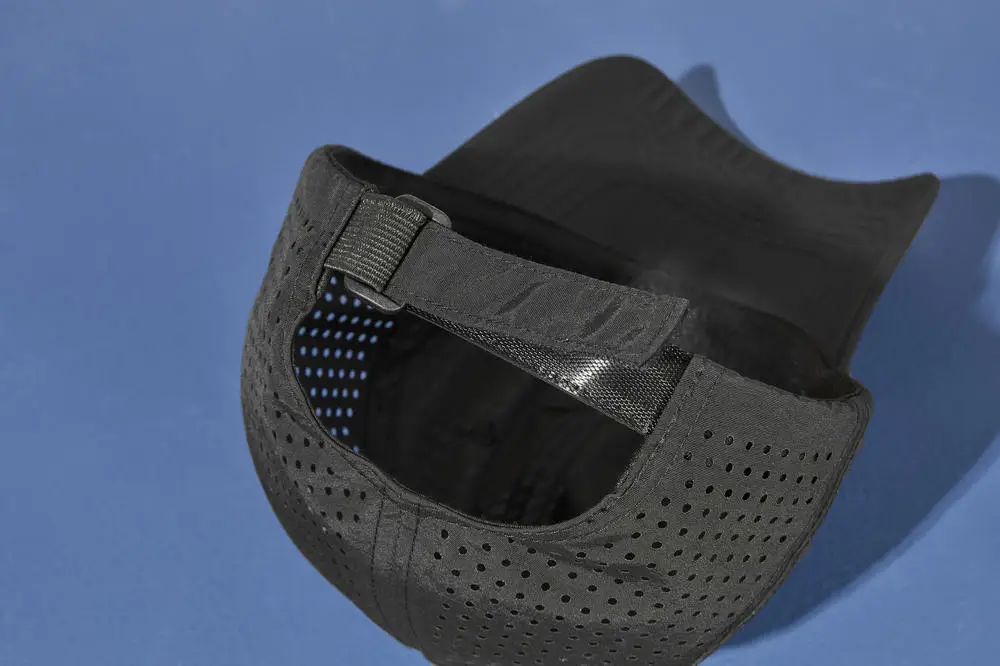 Blue Summer Baseball Cap with Perforated Design — feature 5