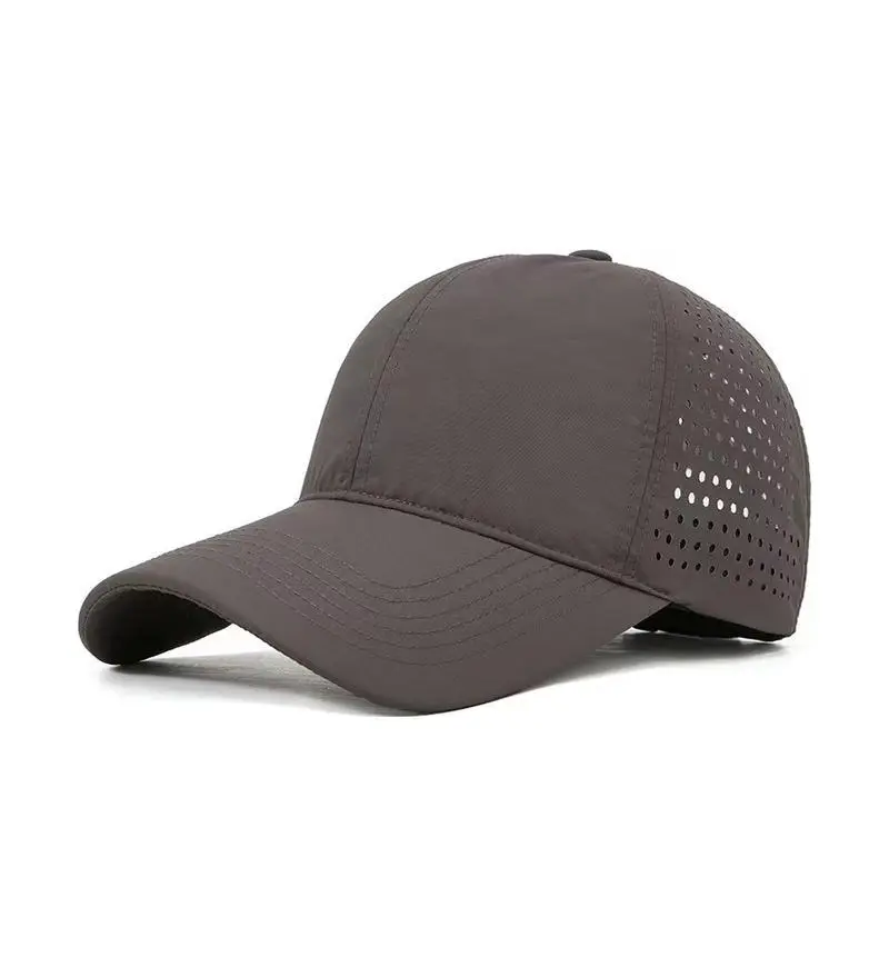 Blue Summer Baseball Cap with Perforated Design - Image 10