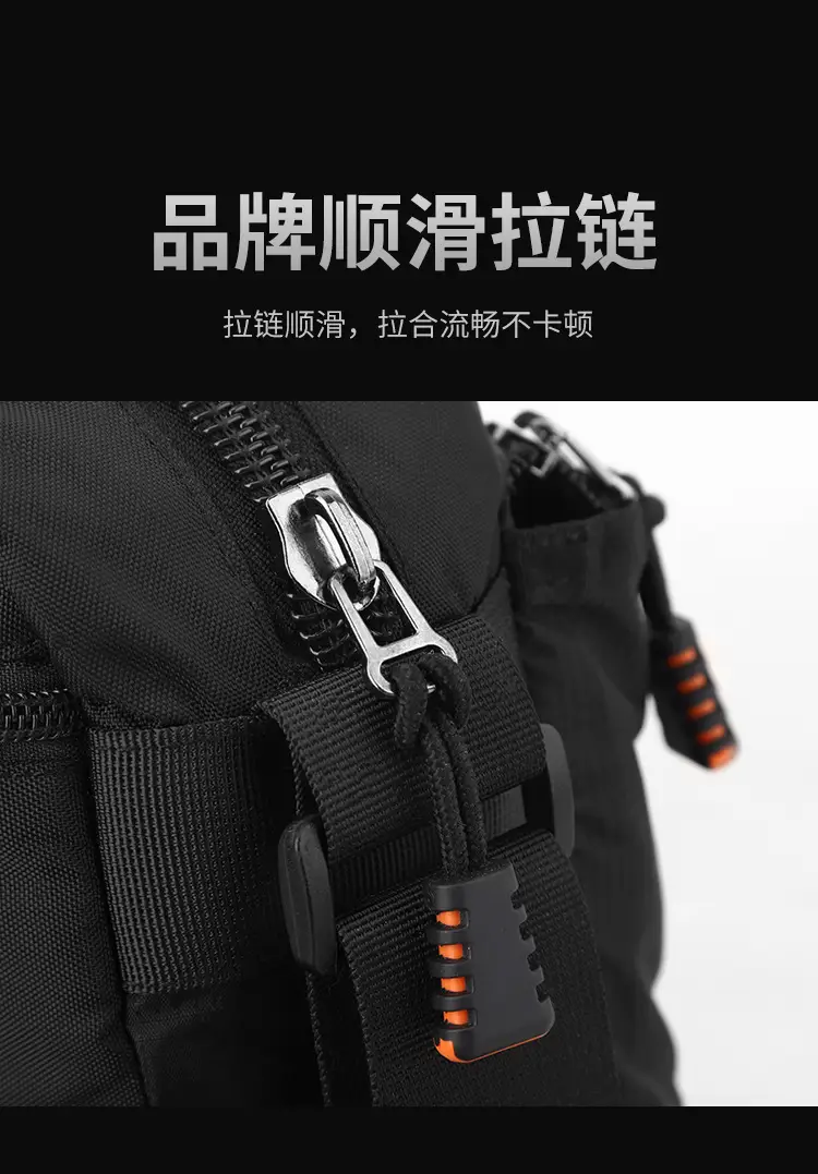 WEPOWER Men Canvas Shoulder Bag Large Capacity Black — feature 13