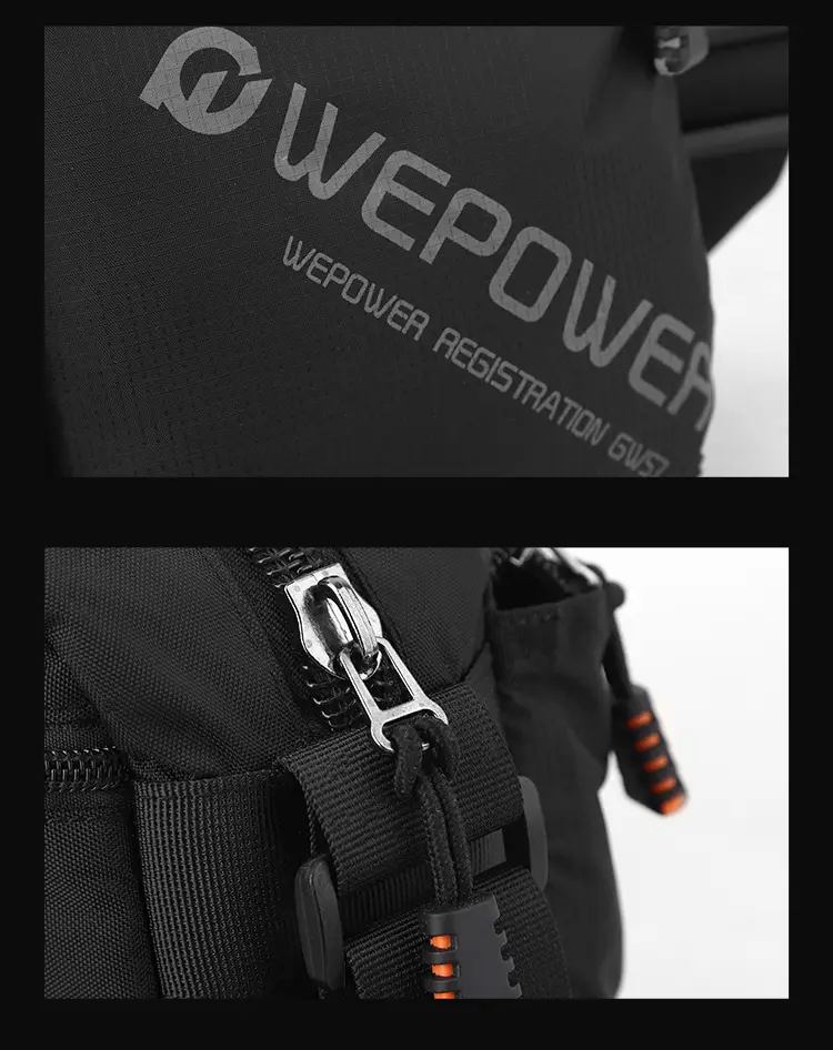 WEPOWER Men Canvas Shoulder Bag Large Capacity Black — feature 25
