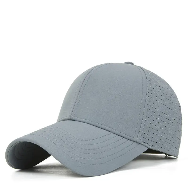 Light Blue Korean Style Baseball Cap for Men Women