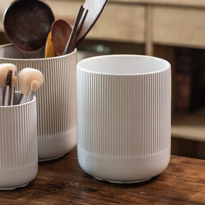 Ceramic Chopstick & Utensil Holder Set