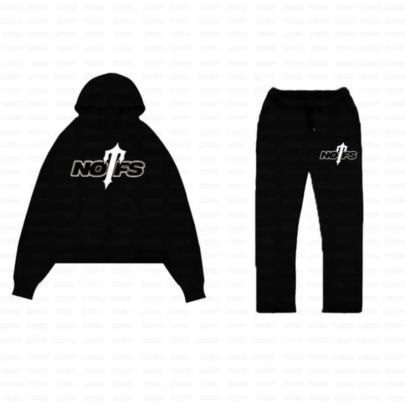 NOFS Printed Hooded Sweatshirt Grey Men Women — feature 17