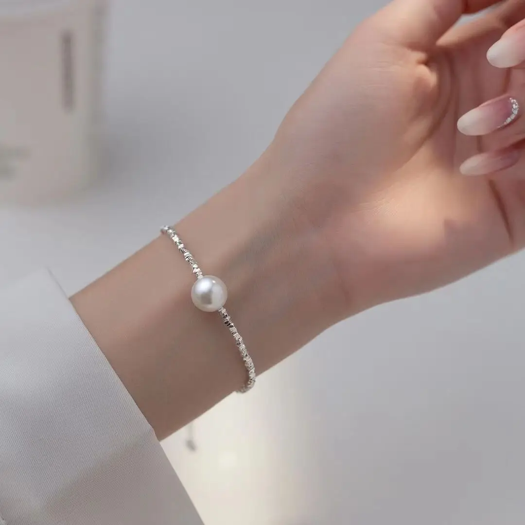 Artificial Pearl Bracelet for Women Sterling Silver New Light