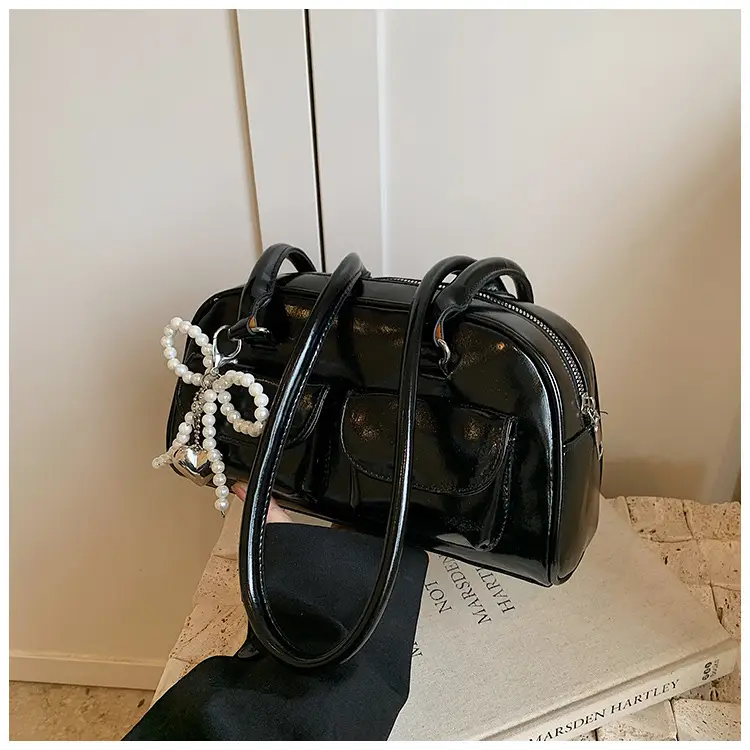 Red Pearl Bow Shoulder Bag for Women — feature 23