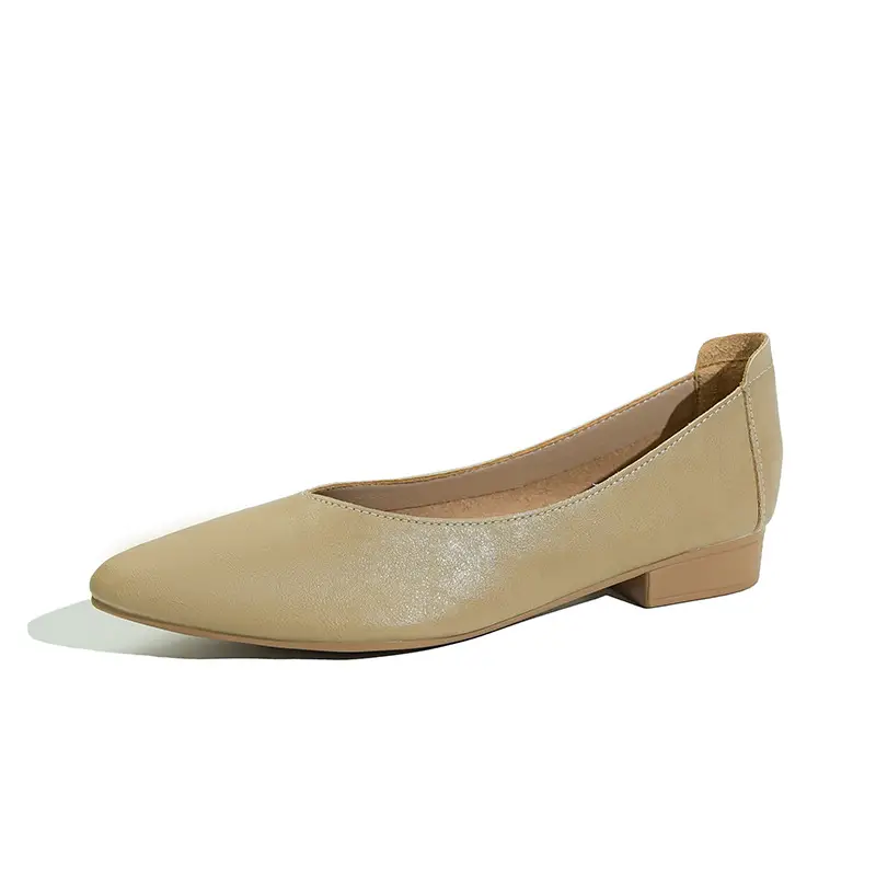 Women's Work Shoes, Black, Flat, Soft Sole, Soft Leather, Professional Interview, Work Attire, Not Tiring for Feet, Comfortable for Long Standing, Women's Flats - Image 19